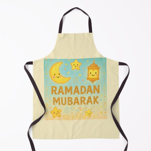 Item preview, Ramadan Mubarak Greeting Card (V.5) -Cute Lantern Moon and Star Design designed and sold by D-Islamic.