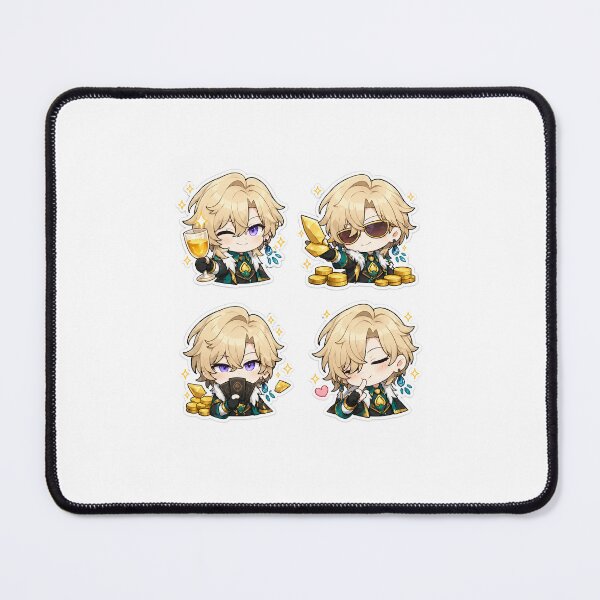 Item preview, Aventurine Chibi Sticker Pack | Honkai: Star Rail Fan Art designed and sold by NOVAICS.