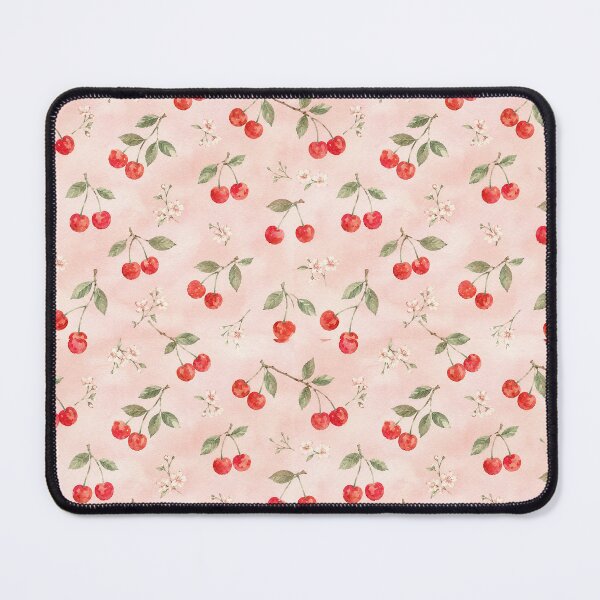 Item preview, Pink Cherries – Watercolor Summer Pattern designed and sold by The Chill Paw .