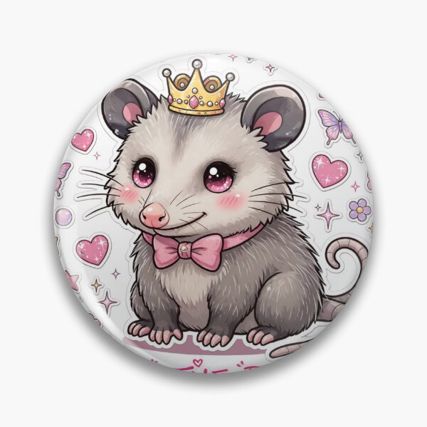 Item preview, I Am The Drama Cute Coquette Opossum - Kawaii Pink Bow Princess Possum designed and sold by HealingEraInk.