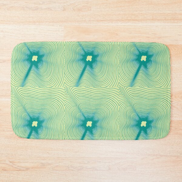 Item preview, Abstract Teal Concentric Wave Geometric Pattern designed and sold by NikBrin Prevail .