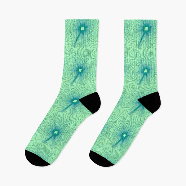 Item preview, Abstract Teal Concentric Wave Geometric Pattern designed and sold by NikBrin Prevail .