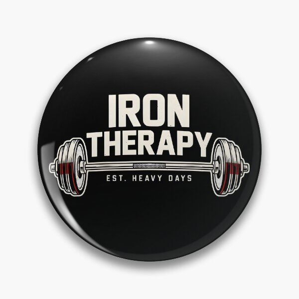 Item preview, Iron Therapy Training Graphic Weightlifting Gym Motivation Fitness Enthusiast Gift Barbell Workout Design designed and sold by ByPawel.