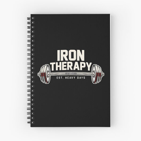 Item preview, Iron Therapy Training Graphic Weightlifting Gym Motivation Fitness Enthusiast Gift Barbell Workout Design designed and sold by ByPawel.