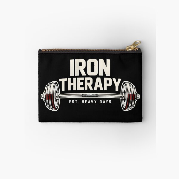 Item preview, Iron Therapy Training Graphic Weightlifting Gym Motivation Fitness Enthusiast Gift Barbell Workout Design designed and sold by ByPawel.