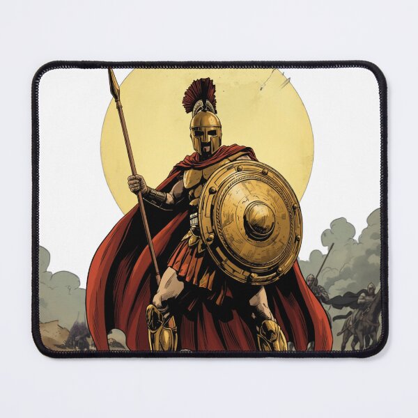 Item preview, Vintage Spartan warrior ancient Greek dark fantasy designed and sold by MemoryZoneOfficial.