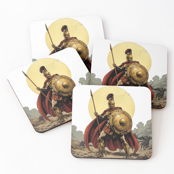Item preview, Vintage Spartan warrior ancient Greek dark fantasy designed and sold by MemoryZoneOfficial.