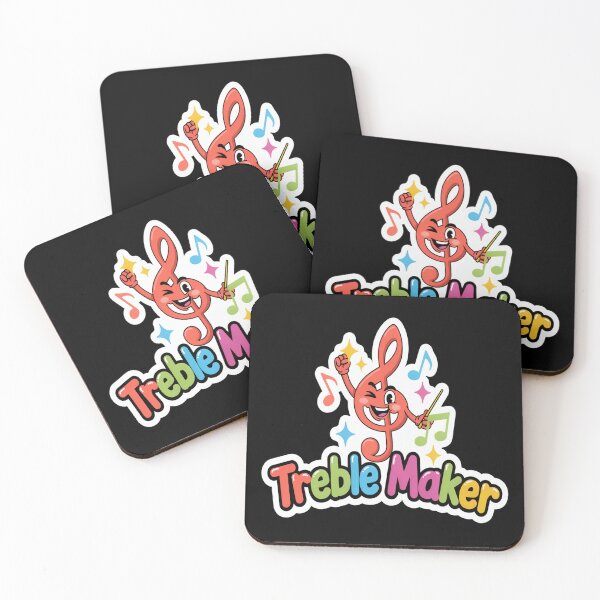 Item preview, Treble Maker – Fun Cartoon Treble Clef Music Pun Design designed and sold by Midnight Veil Designs.
