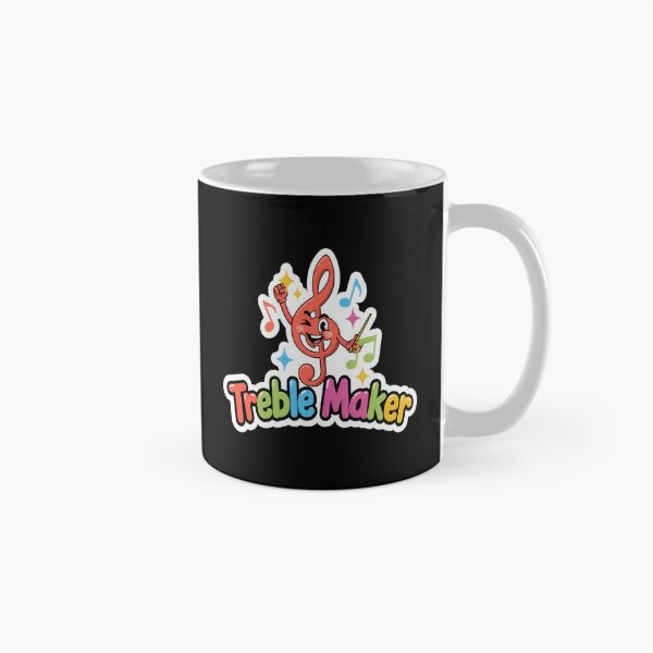 Item preview, Treble Maker – Fun Cartoon Treble Clef Music Pun Design designed and sold by Midnight Veil Designs.