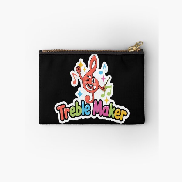 Item preview, Treble Maker – Fun Cartoon Treble Clef Music Pun Design designed and sold by Midnight Veil Designs.