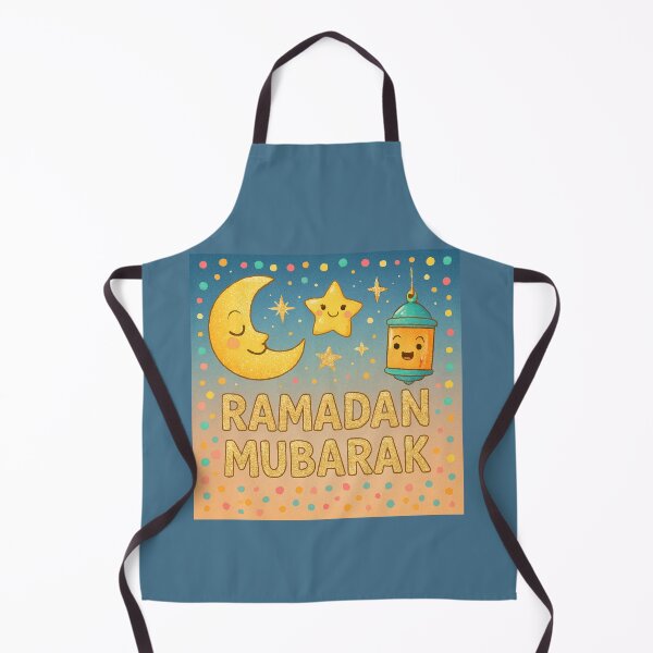 Item preview, Ramadan Mubarak Greeting Card (V.7) -Cute Lantern Moon and Star Design designed and sold by D-Islamic.