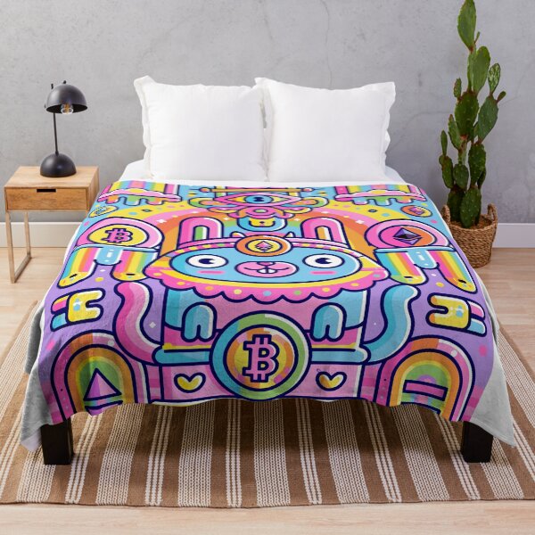 Item preview, Vibrant Psychedelic Crypto Rabbit Dreamscape designed and sold by Romgora.