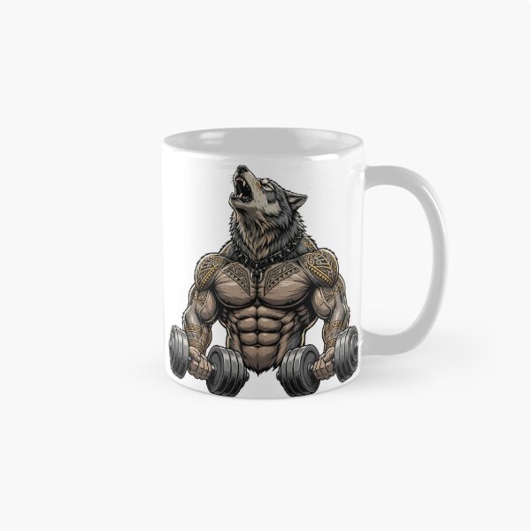Item preview, Alpha Wolf Dumbbell Gym Fitness Motivation designed and sold by Ameir12.