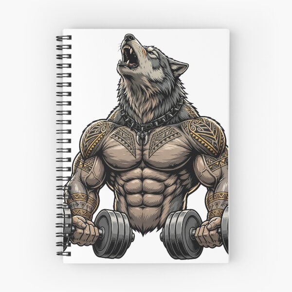 Item preview, Alpha Wolf Dumbbell Gym Fitness Motivation designed and sold by Ameir12.