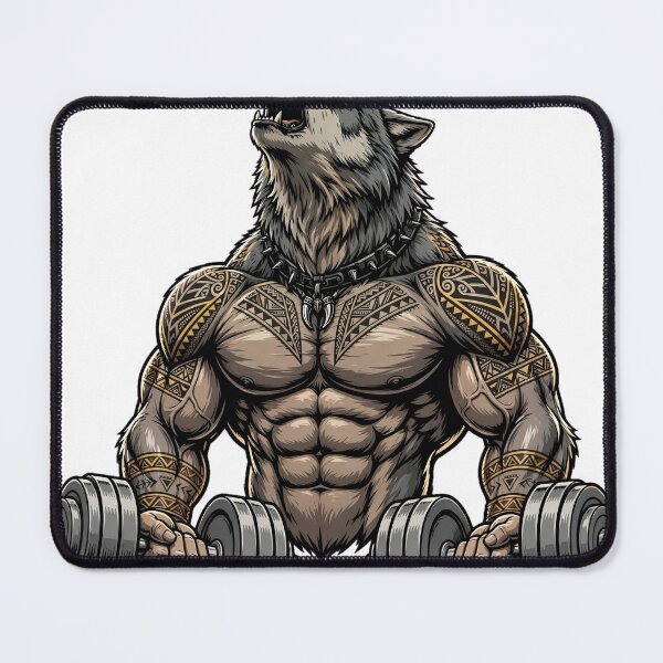 Item preview, Alpha Wolf Dumbbell Gym Fitness Motivation designed and sold by Ameir12.