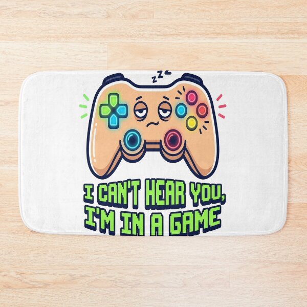 Item preview, I Can't Hear You Im In A Game Funny Tired Gamer Controller designed and sold by AuraVerse Apparel.
