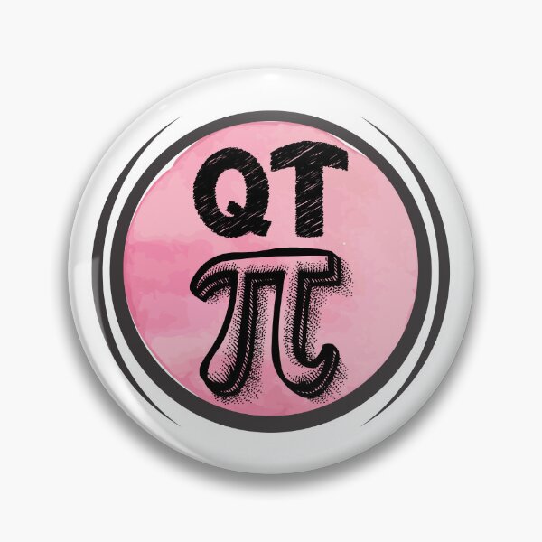 Artikelvorschau, QT Pi-Symbol, Cutie Pie Wortspiel Pink | entworfen und verkauft von Lotta Luxxa Lifestyle.