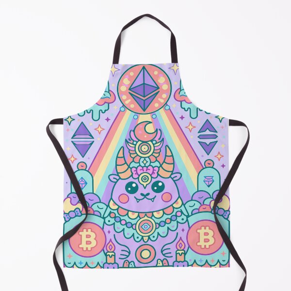 Item preview, Whimsical Crypto Monster Shrine Pastel Fantasy designed and sold by Romgora.