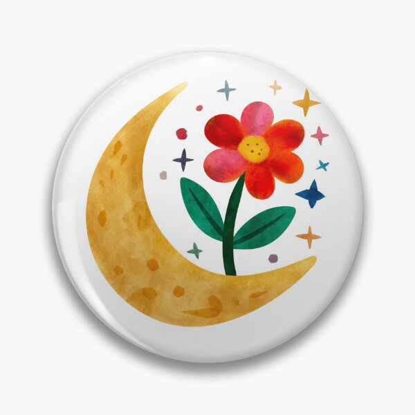 Item preview, Flower moon sticker designed and sold by DesignPMG.