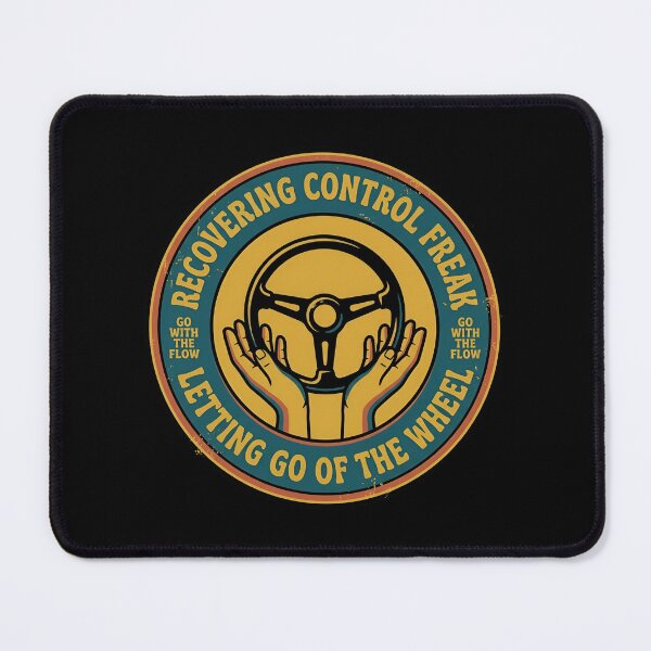 Item preview, Recovering Control Freak Letting Go Vintage Badge designed and sold by DuckOddity.
