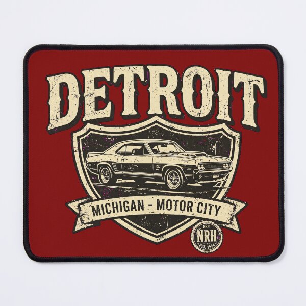 Item preview, Retro license plate Detroit Michigan Motor City designed and sold by Normandy Road Heritage.