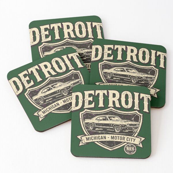 Item preview, Retro license plate Detroit Michigan Motor City designed and sold by Normandy Road Heritage.