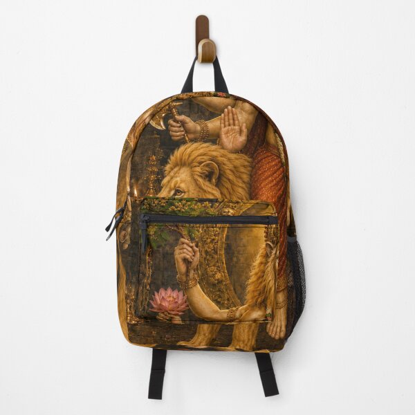 Item preview, Simha Ganapati Riding Lion – 32 Forms of Ganesha Devotional Art designed and sold by Homyar.