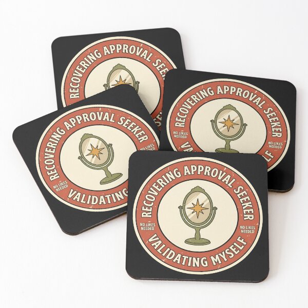 Item preview, Recovering Approval Seeker Validating Myself Retro Badge designed and sold by DuckOddity.