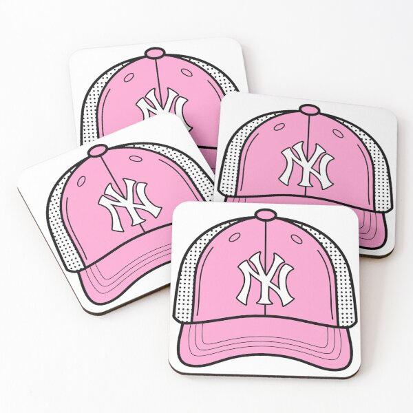 Item preview, Pink NY Baseball Cap - Cute Aesthetic Varsity Cap Sticker and Apparel designed and sold by PufferPhishDzn.