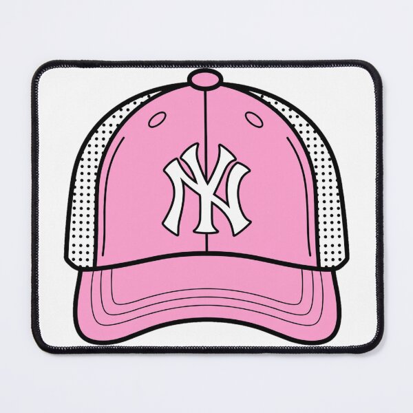 Item preview, Pink NY Baseball Cap - Cute Aesthetic Varsity Cap Sticker and Apparel designed and sold by PufferPhishDzn.