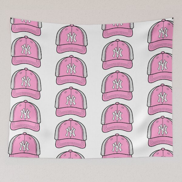Item preview, Pink NY Baseball Cap - Cute Aesthetic Varsity Cap Sticker and Apparel designed and sold by PufferPhishDzn.