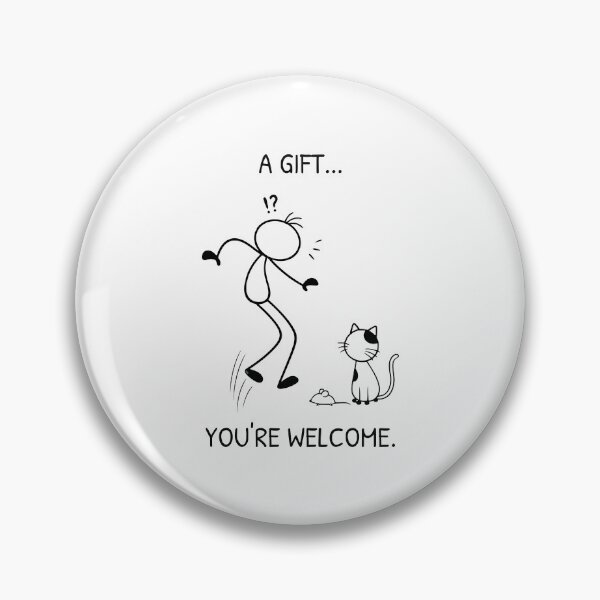 Item preview, Funny Cat Bringing Owner a Mouse Gift Cat Owner Humor designed and sold by Pebl-Co.