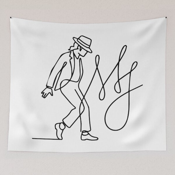Item preview, Michael Jackson Minimalist Line Art designed and sold by Yemimendez.