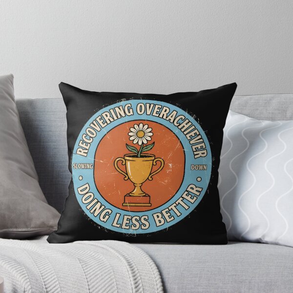 Item preview, Recovering Overachiever Doing Less Better Vintage Badge designed and sold by DuckOddity.