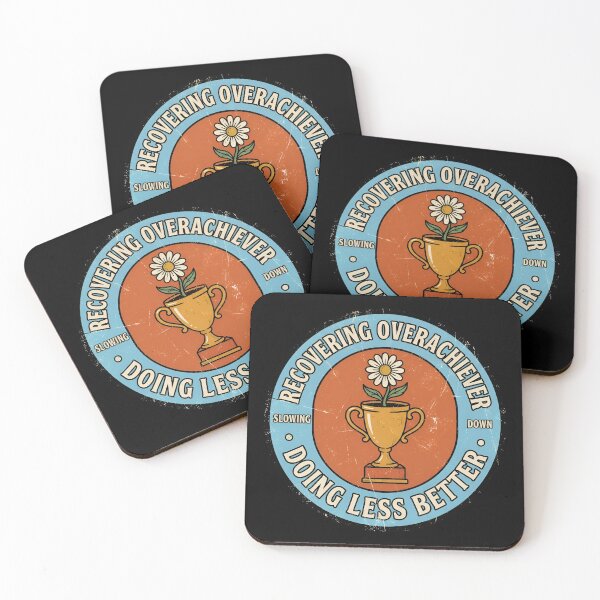 Item preview, Recovering Overachiever Doing Less Better Vintage Badge designed and sold by DuckOddity.