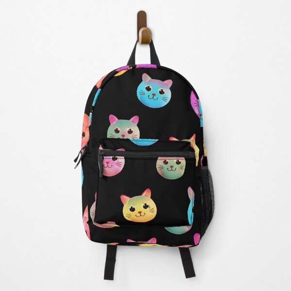 Item preview, Colorful Kawaii Cat Faces Pattern – Cute Rainbow Kitty Design designed and sold by IMuDesigner.