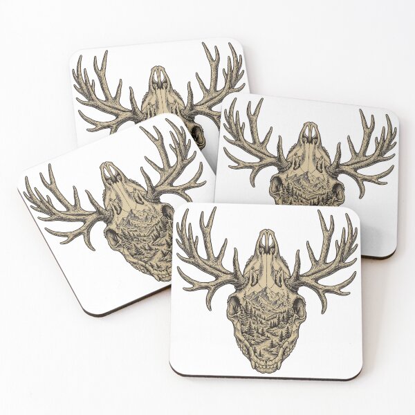 Item preview, Deer Skull Mountains Forest Hunting Nature designed and sold by Ameir12.