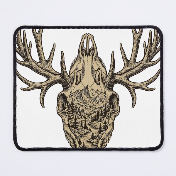 Item preview, Deer Skull Mountains Forest Hunting Nature designed and sold by Ameir12.