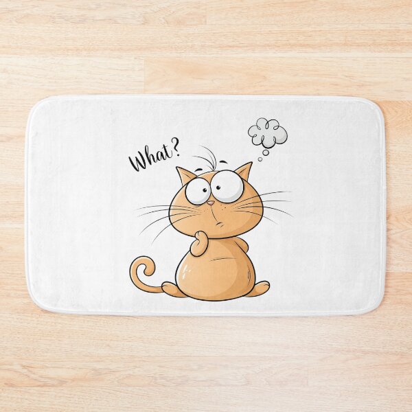 Item preview, cute cartoon cat with a question what designed and sold by TanyaLovus.