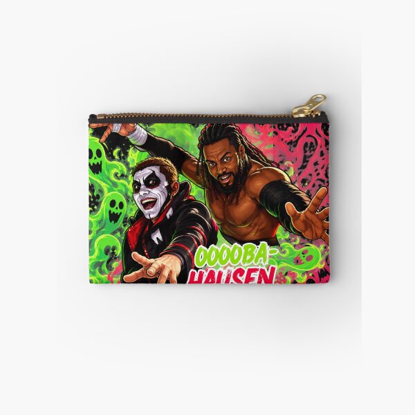 Item preview, OOOOBA-HAUSEN - Neon Horror Wrestling Tag Team Fan Art designed and sold by PufferPhishDzn.