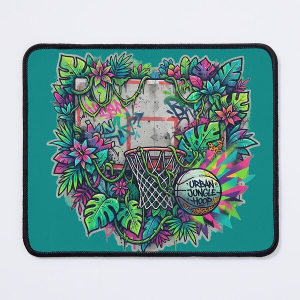 Item preview, Urban Jungle Hoop" Street Art Basketball Graphic designed and sold by CourtVibe.