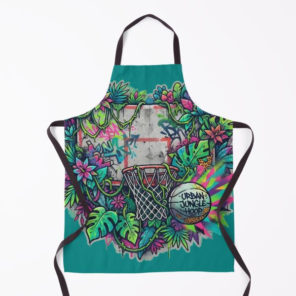 Item preview, Urban Jungle Hoop" Street Art Basketball Graphic designed and sold by CourtVibe.