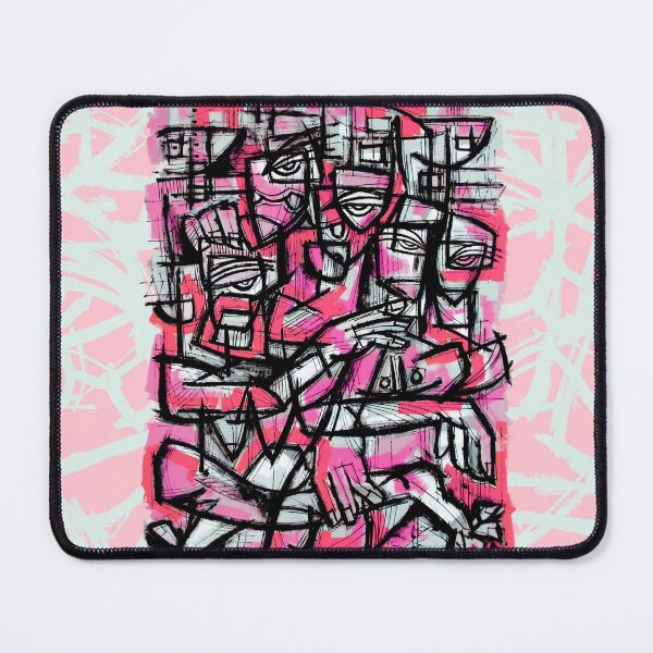 Item preview, FUCHSIA CUBISM: GEOMETRIC ENCOUNTER designed and sold by supernikol.
