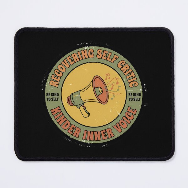 Item preview, Recovering Self Critic Kinder Inner Voice Vintage Badge designed and sold by DuckOddity.