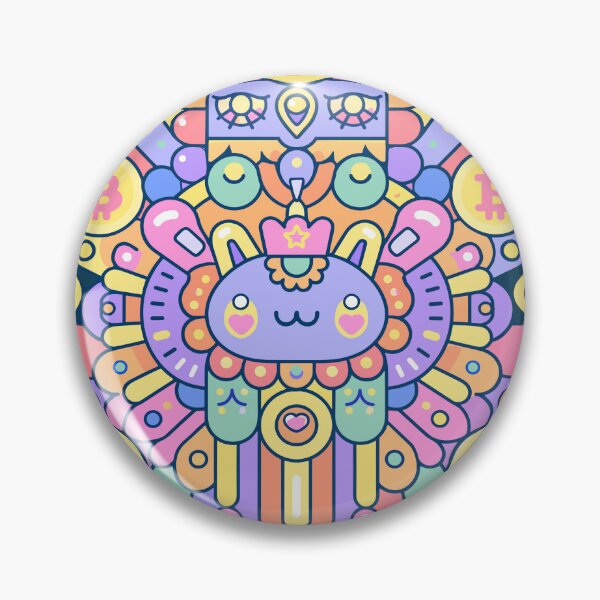 Item preview, Vibrant Cosmic Crypto Rainbow Totem designed and sold by Romgora.