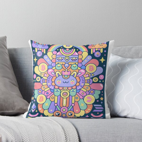 Item preview, Vibrant Cosmic Crypto Rainbow Totem designed and sold by Romgora.