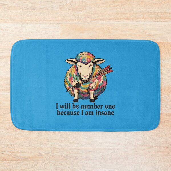 Item preview,  I will be number one because I am insane - a colorful sheep designed and sold by ParadoxParadox.