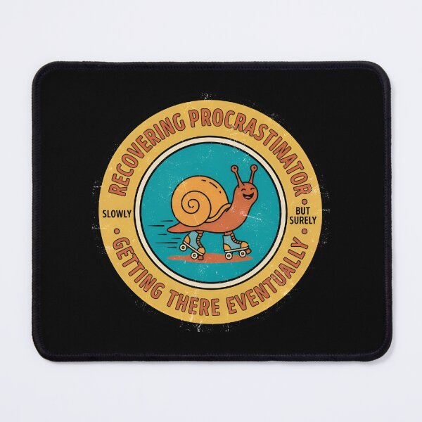 Item preview, Recovering Procrastinator Getting There Vintage Badge designed and sold by DuckOddity.