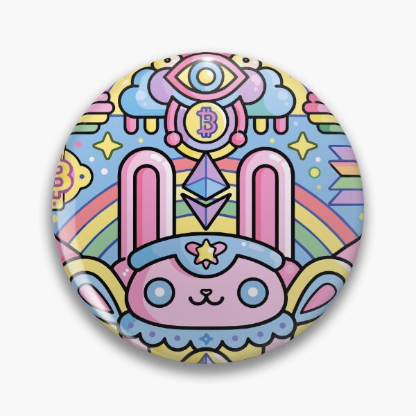 Item preview, Whimsical Pastel Crypto Visionary Bunny designed and sold by Romgora.