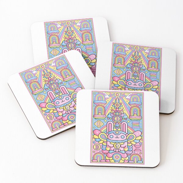 Item preview, Whimsical Pastel Crypto Visionary Bunny designed and sold by Romgora.